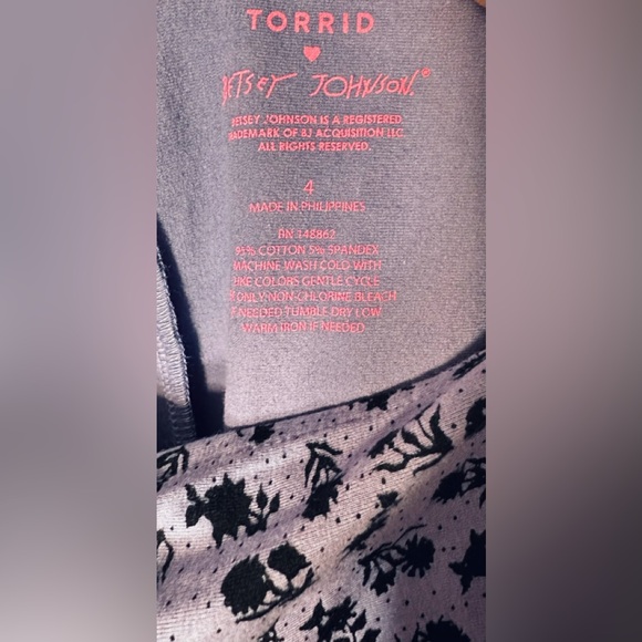 $69 Sz 4x fits 3x 4x ⭐️ NEW WITH TAG Betsey Johnson for Torrid Foxy Mini Dress - Picture 11 of 12